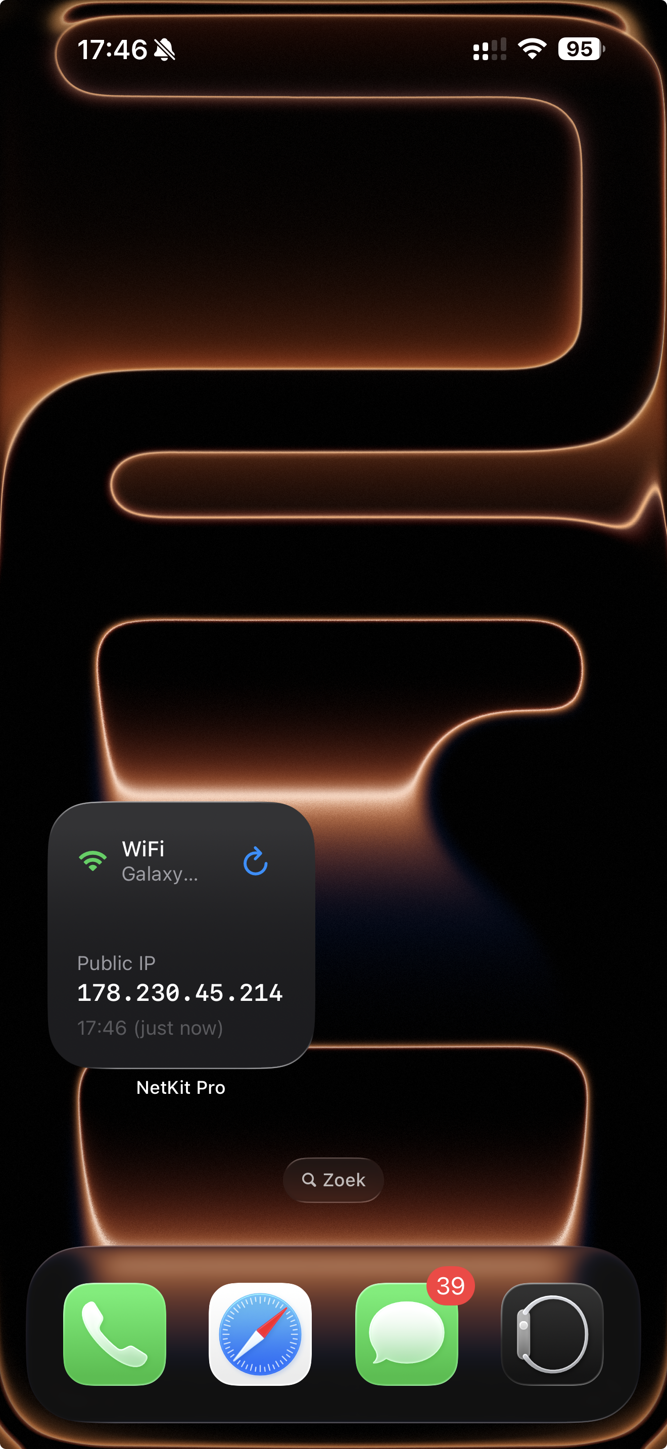 NetKit Pro small home screen widget